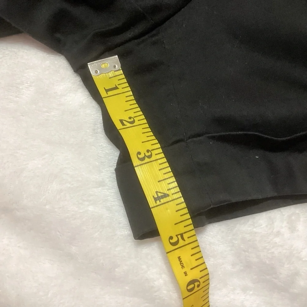 White House Black Market WHBM Black Shorts with Button Tab Detail 2